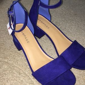 Rampage royal blue heel sandals NWT (size 9.5)
